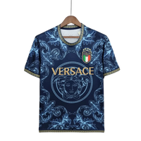 Maillot Italie X Versace Bleu 1