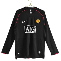 Maillot Manchester United Extérieur Retro 2007/2008 Manches Longues 1