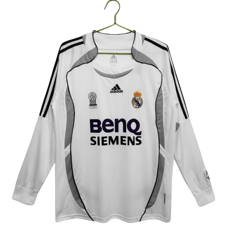 Maillot Real Madrid Domicile Rétro 2006/2007 Manches Longues