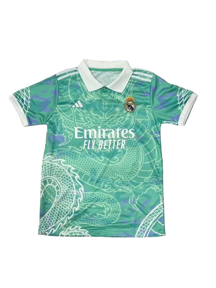 Maillot Real Madrid Dragon Turquoise