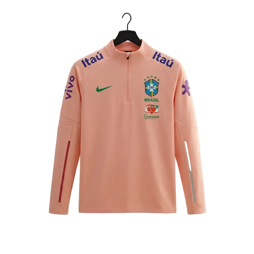 Pull Zip Brésil Seleção Pink