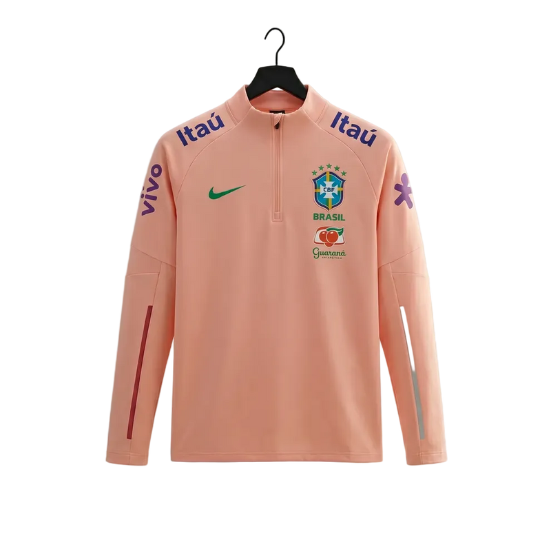 Pull Zip Brésil Seleção Pink